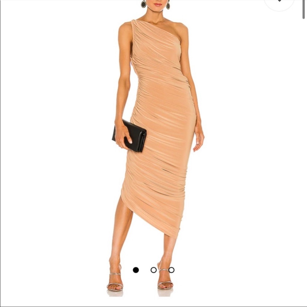 Norma Kamali Diana Gown in Nude